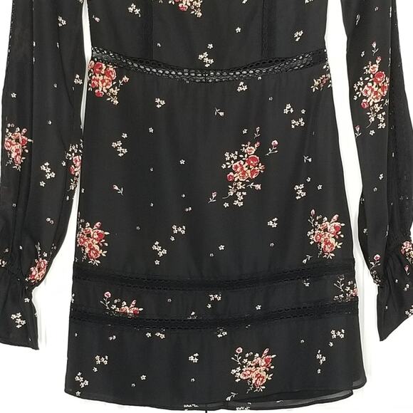 Show Me Your Mumu Helen Floral Dress Black Pink Size Small New With Tag - Picture 7 of 15